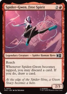 《自由人、スパイダー・グウェン/Spider-Gwen, Free Spirit》[MSC] 赤C