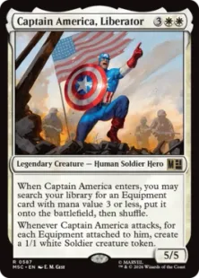 《解放者、キャプテン・アメリカ/Captain America, Liberator》[MSC] 白R