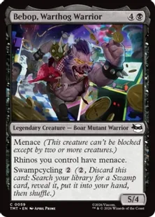 《イボイノシシの猛者、ビーバップ/Bebop, Warthog Warrior》[TMT] 黒C