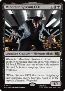 《ロクソン社のCEO、ミノタウロス/Minotaur, Roxxon CEO》[MSC] 黒R