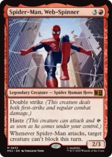 《蜘蛛糸使い、スパイダーマン/Spider-Man, Web-Spinner》[MSC] 赤R