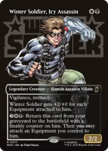 ■ボーダーレス■《冷徹な暗殺者、ウィンター・ソルジャー/Winter Soldier, Icy Assassin》[MSH-BF] 金R