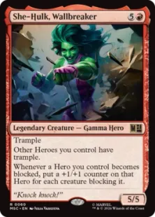《壁を砕く女戦士、シーハルク/She-Hulk, Wallbreaker》[MSC] 赤R