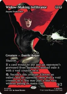 ■ボーダーレス■《死屍累々の潜入者/Widow-Making Infiltrator》//《ダウスィーの虚空歩き/Dauthi Voidwalker》[MAR] 黒R