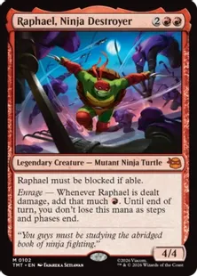 《破壊のニンジャ、ラファエロ/Raphael, Ninja Destroyer》[TMT] 赤R
