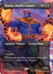 ■ボーダーレス■《終焉をもたらす者、サノス/Thanos, Death's Consort》[MSC] 黒R
