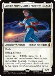 《地球の守護者、キャプテン・マーベル/Captain Marvel, Earth's Protector》[MSH] 白R