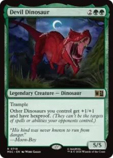 《デビル・ダイナソー/Devil Dinosaur》[MSC] 緑R