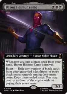 ■拡張アート■《バロン・ヘルムート・ジモ/Baron Helmut Zemo》[MSH-BF] 黒R