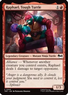 《タフなタートル、ラファエロ/Raphael, Tough Turtle》[TMT] 赤C