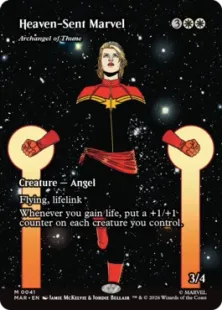 ■ボーダーレス■《天来のマーベル/Heaven-Sent Marvel》//《テューンの大天使/Archangel of Thune》[MAR] 白R