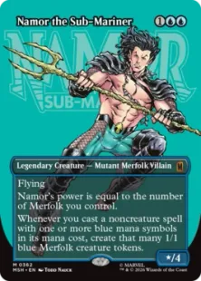 ■ボーダーレス■《サブマリナー、ネイモア/Namor the Sub-Mariner》[MSH-BF] 青R