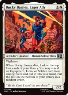 《熱き心の同志、バッキー・バーンズ/Bucky Barnes, Eager Ally》[MSC] 白U