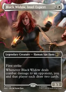 ■ボーダーレス■《諜報のスペシャリスト、ブラック・ウィドウ/Black Widow, Intel Expert》[MSC] 白R