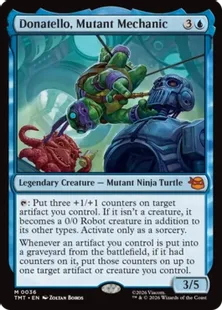 《ミュータントの機械工、ドナテロ/Donatello, Mutant Mechanic》[TMT] 青R