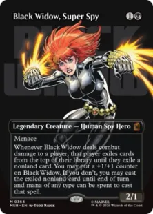■ボーダーレス■《スーパースパイ、ブラック・ウィドウ/Black Widow, Super Spy》[MSH-BF] 黒R