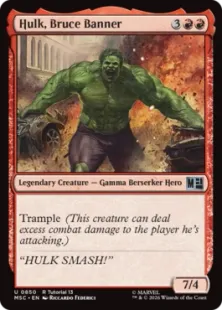 (R Tutorial 13)《ハルク、ブルース・バナー/Hulk, Bruce Banner》[MSC] 赤U