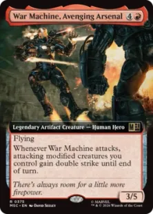 ■拡張アート■《重武装のアベンジャーズ、ウォーマシン/War Machine, Avenging Arsenal》[MSC] 赤R