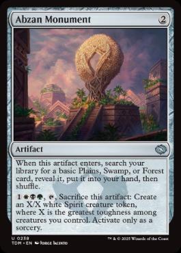 《アブザンの碑/Abzan Monument》[TDM] 茶U