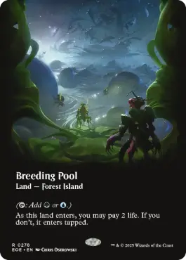 ■ボーダーレス■《繁殖池/Breeding Pool》[EOE-BF] 土地R