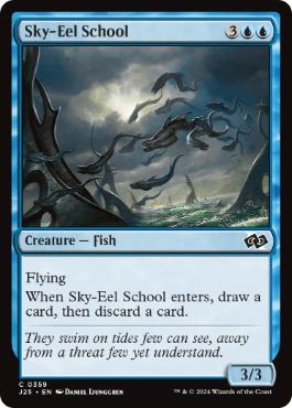 《空長魚の群れ/Sky-Eel School》[J25] 青C