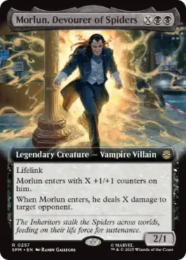 ■拡張アート■《蜘蛛を貪る者、モーラン/Morlun, Devourer of Spiders》[SPM-BF] 黒R