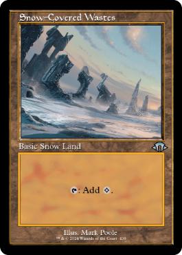 ■旧枠■《冠雪の荒地/Snow-Covered Wastes》[MH3-BF] 土地U
