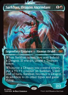 (403)■ショーケース■《龍へと昇る者、サルカン/Sarkhan, Dragon Ascendant》 [TDM-BF] 赤R