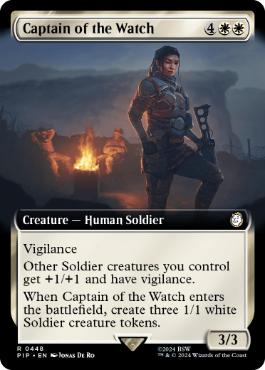 ■拡張アート■《警備隊長/Captain of the Watch》[PIP-BF] 白R