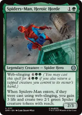 《英雄的大群、スパイダーマン/Spiders-Man, Heroic Horde》[SPM] 緑U