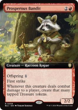 ■拡張アート■《裕福な山賊/Prosperous Bandit》[BLC] 赤R