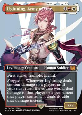 (400)■ボーダーレス■《シーンドライブ、ライトニング/Lightning, Army of One》[FIN-BF] 金R