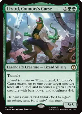 《コナーズの呪い、リザード/Lizard, Connors's Curse》[SPM] 緑R