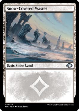 《冠雪の荒地/Snow-Covered Wastes》[MH3] 土地U