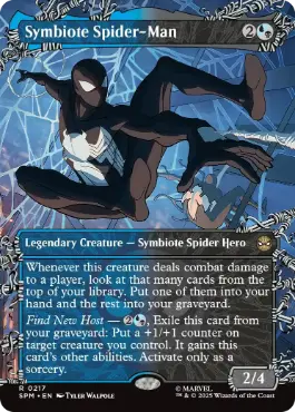 ■ボーダーレス■《シンビオートのスパイダーマン/Symbiote Spider-Man》[SPM-BF] 金R