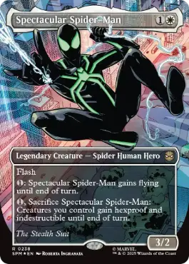 ■ボーダーレス■《スペクタキュラー・スパイダーマン/Spectacular Spider-Man》(Stealth)[SPM-BF] 白R