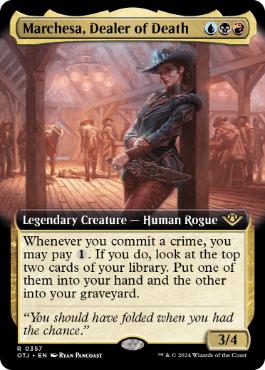 ■拡張アート■《死のディーラー、マルチェッサ/Marchesa, Dealer of Death》[OTJ-BF] 金R