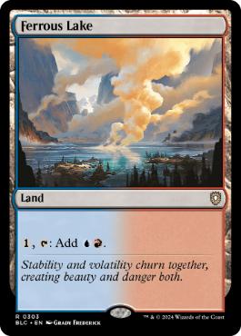 《蝕む池/Ferrous Lake》[BLC] 土地R