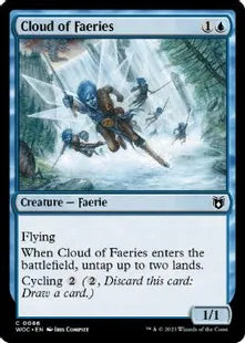 《フェアリーの大群/Cloud of Faeries》[WOC] 青C