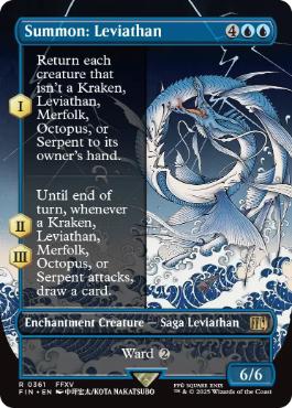■ボーダーレス■《召喚：リヴァイアサン/Summon: Leviathan》[FIN-BF] 青R