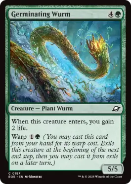 《発芽するワーム/Germinating Wurm》[EOE] 緑C