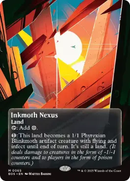 (065)■ボーダーレス■《墨蛾の生息地/Inkmoth Nexus》[EOS] 土地R