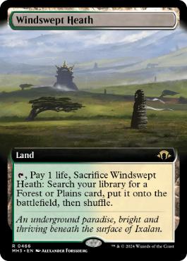■拡張アート■《吹きさらしの荒野/Windswept Heath》[MH3-BF] 土地R