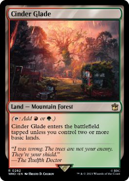 《燃えがらの林間地/Cinder Glade》[WHO] 土地R