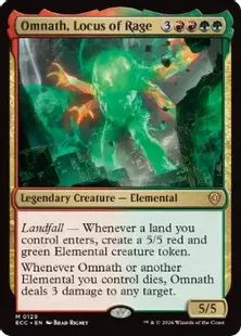 《怒りの座、オムナス/Omnath, Locus of Rage》[ECC] 金R