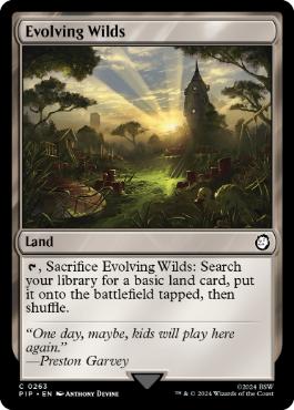 《進化する未開地/Evolving Wilds》[PIP] 土地C