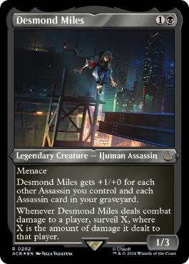 《デズモンド・マイルズ/Desmond Miles》[ACR-BF] 黒R