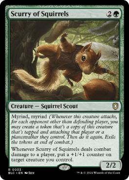 《リスの小走り/Scurry of Squirrels》[BLC] 緑R