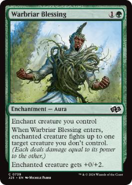 《戦茨の恩恵/Warbriar Blessing》[J25] 緑C