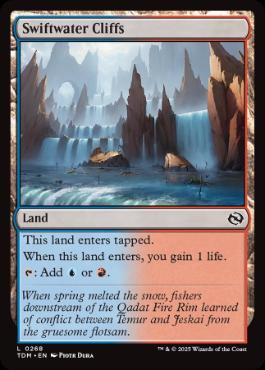 《急流の崖/Swiftwater Cliffs》[TDM] 土地C